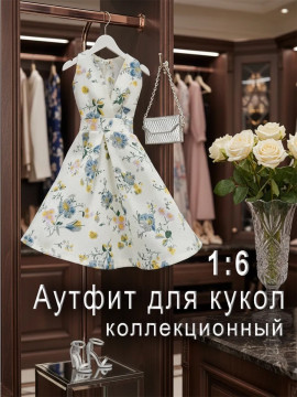 Одежда для куклы Barbie: платье, обувь, сумочка 